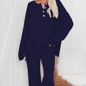Women's 2-Piece Knit Loungewear Set